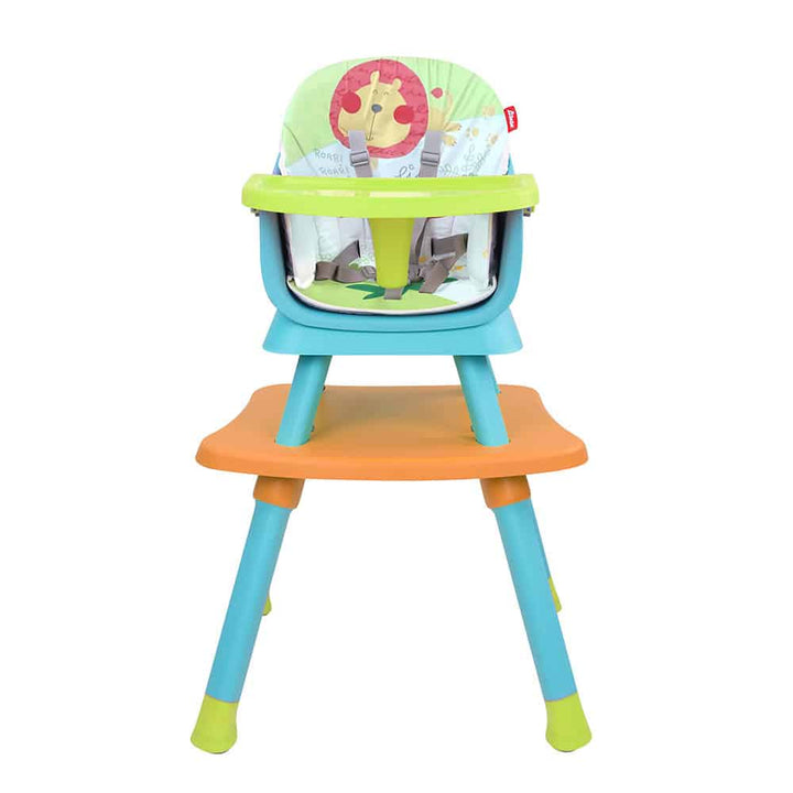 Silla Alta D'bebe Modelo Grow Azul con Verde - vista principal oficial