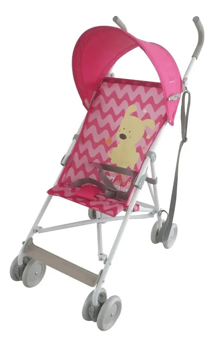 Carriola D'bebe Modelo Zoo Rosa - vista principal exacta