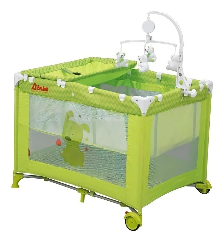 Corral Cuna D'bebe Modelo Zoo Verde - vista principal