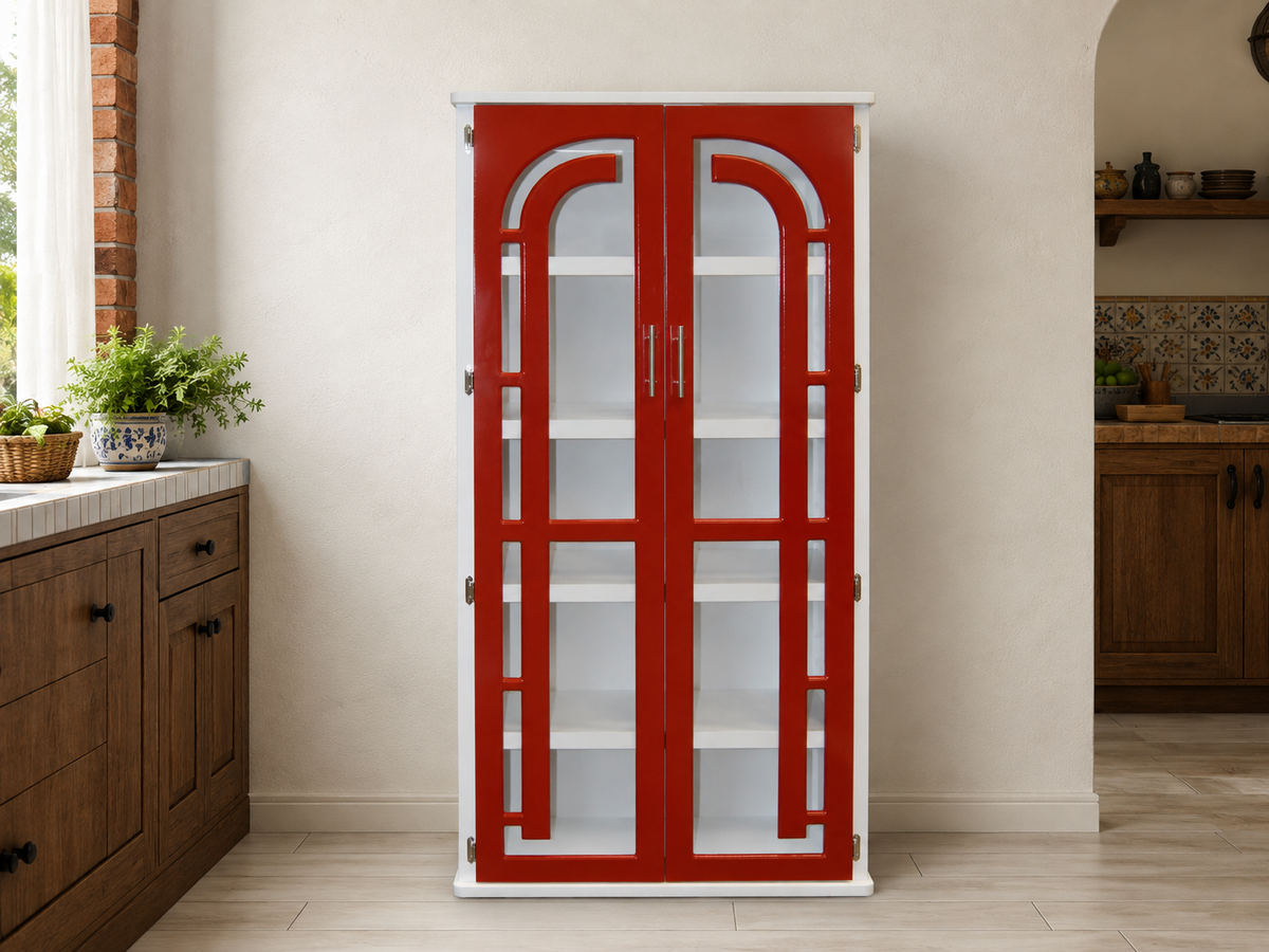 Mueble para Cocina Modelo Colima Grande Rojo - ambientado en cocina