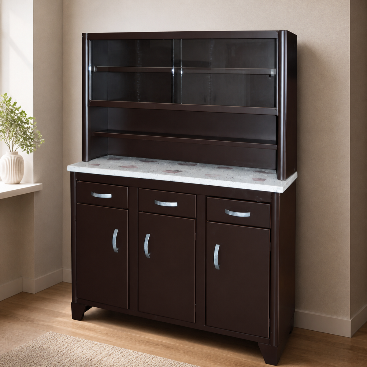 Mueble para Cocina Modelo Cohuxa Chocolate - ambientado en cocina