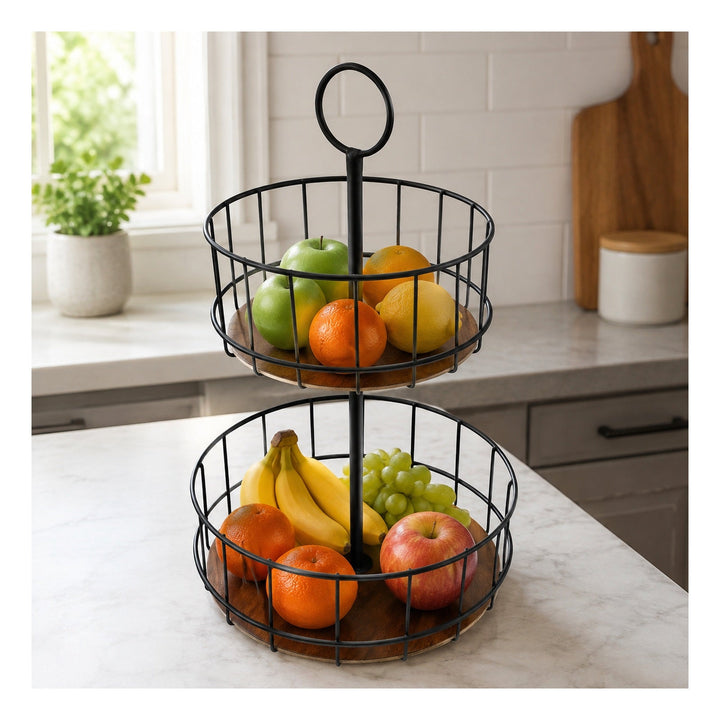 Frutero Modelo Africa - ambientado en cocina; frutas ilustrativas no incluidas