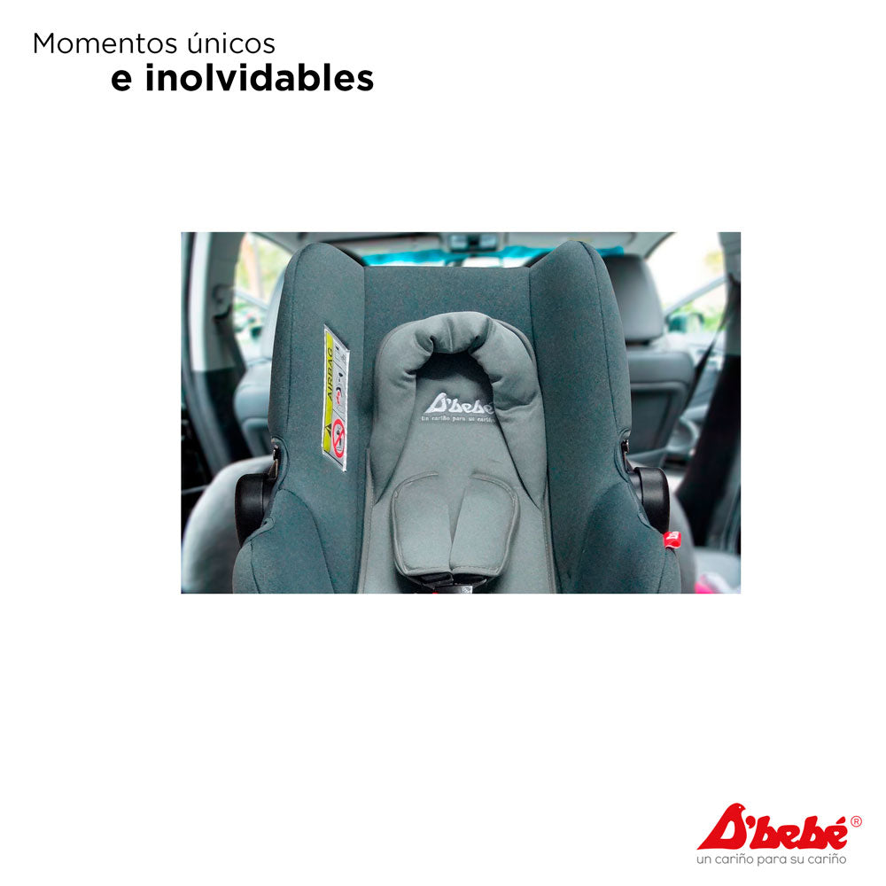 Autoasiento D'Bebe Modelo Mai Travel Menta - imagen oficial ambientada