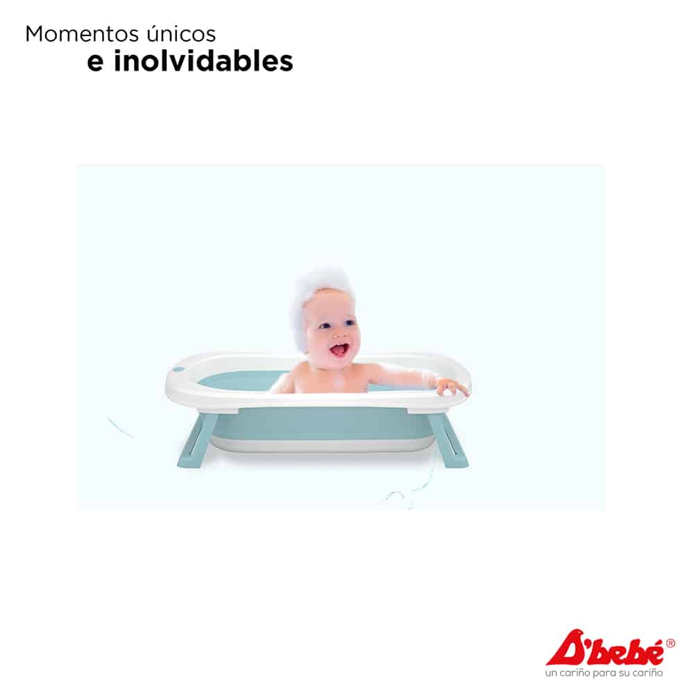 Bañera Plegable D'Bebe Modelo Cuack Baby Verde - imagen oficial ambientada