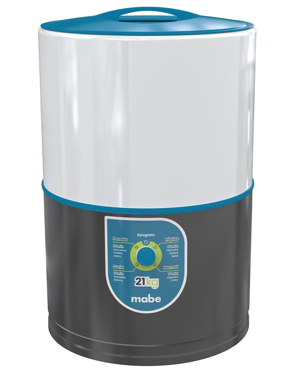 Lavadora Manual Mabe Modelo LRM21A - producto exacto sobre fondo blanco