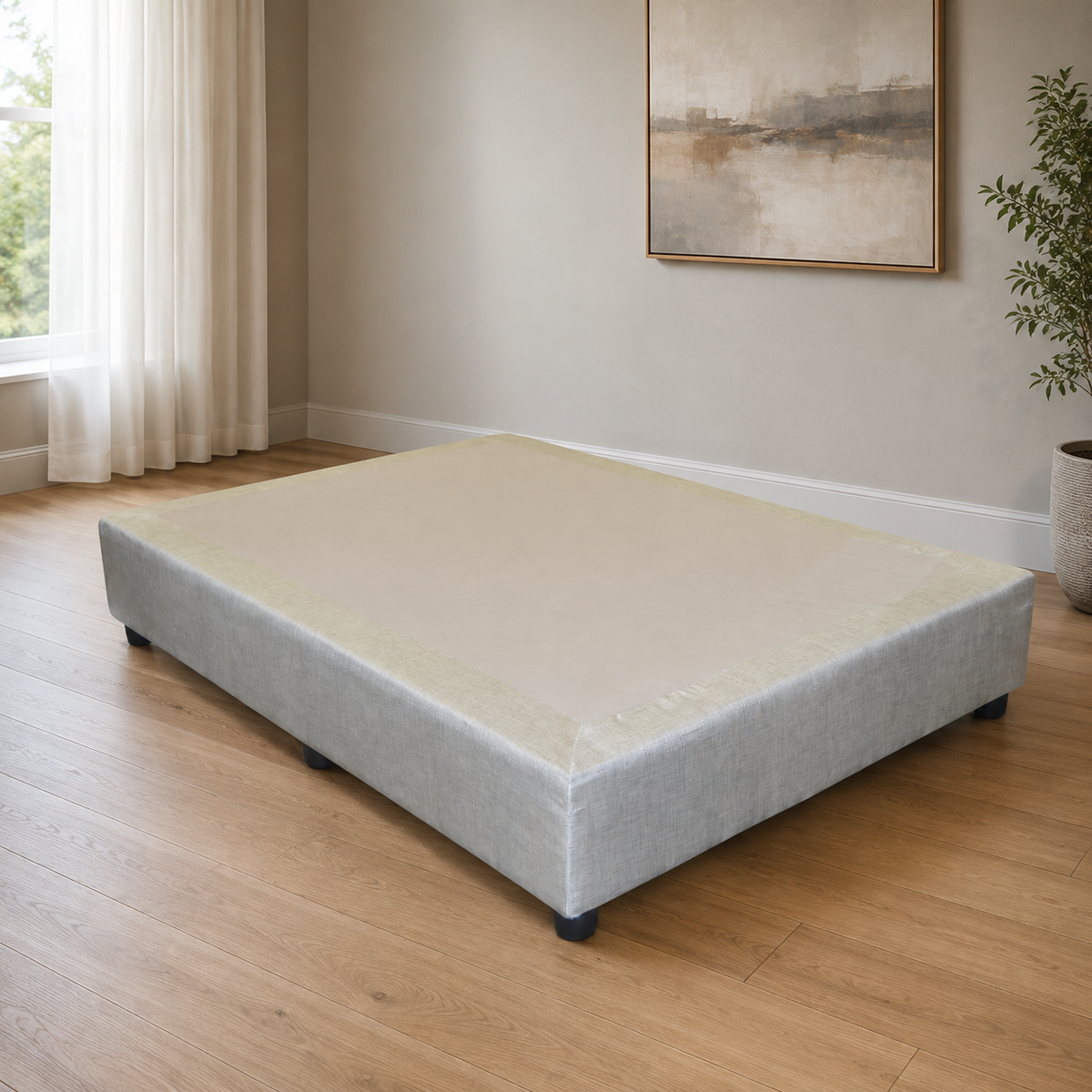 Base para Cama Modelo Plus Matrimonial Tela - portada ambientada verificada