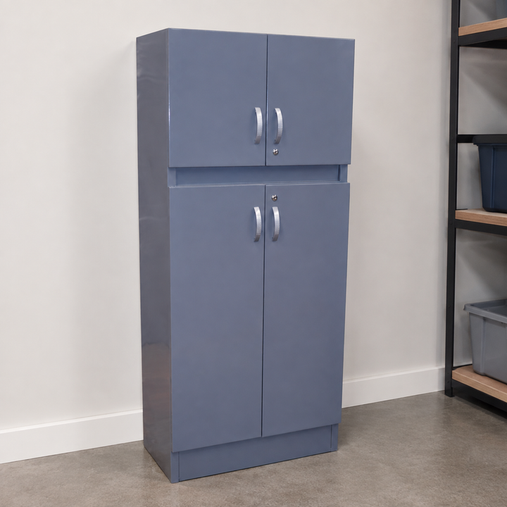 Locker Modelo 4 Puertas Gris - producto ambientado
