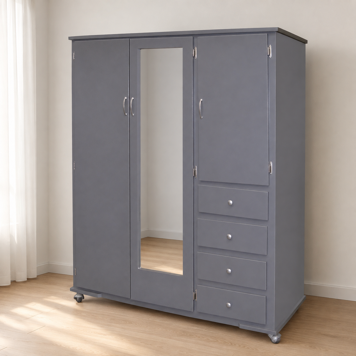 Ropero Modelo Fuji Gris - portada ambientada verificada