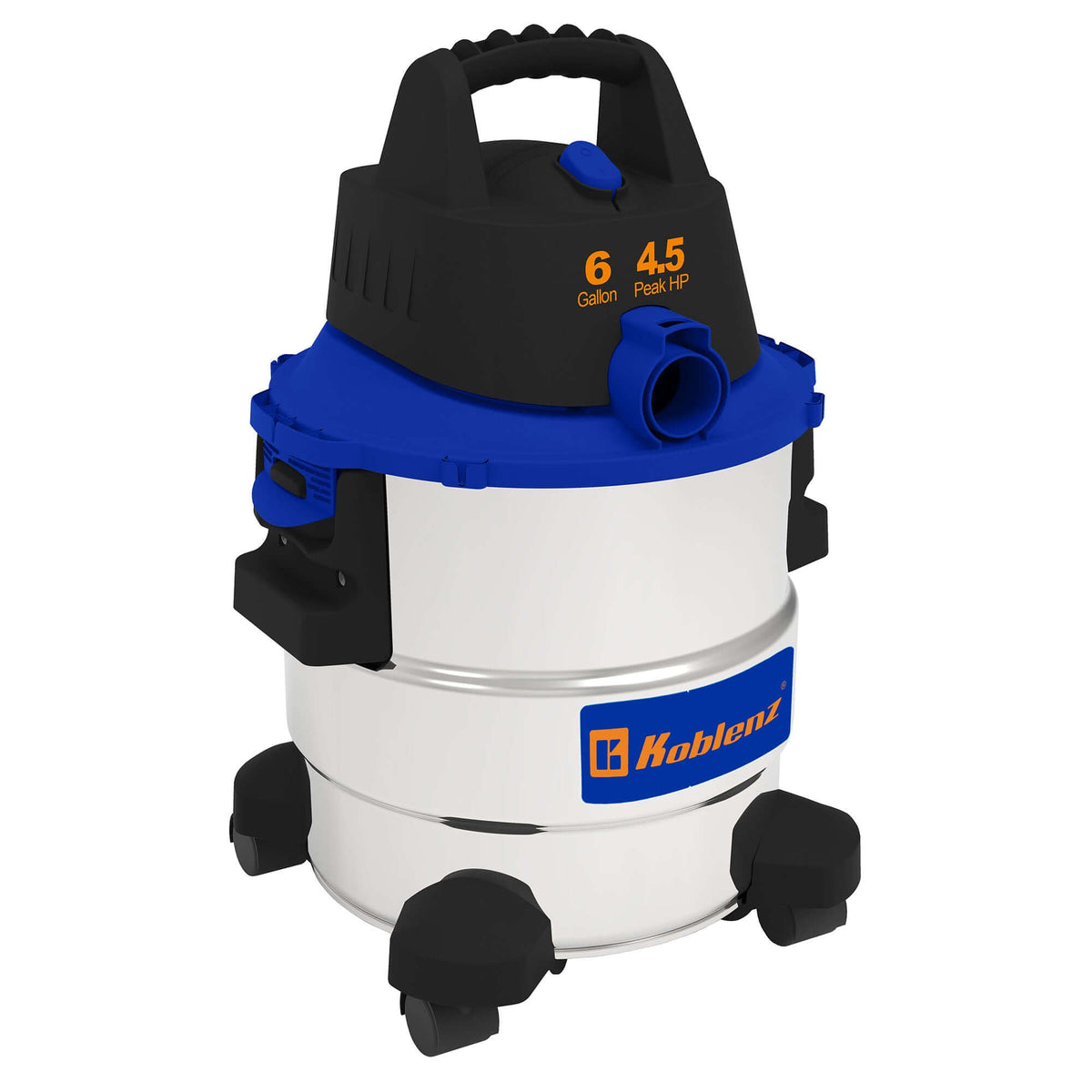 Aspiradora Koblenz Modelo WD-6 L212 SS - vista principal del tanque de acero