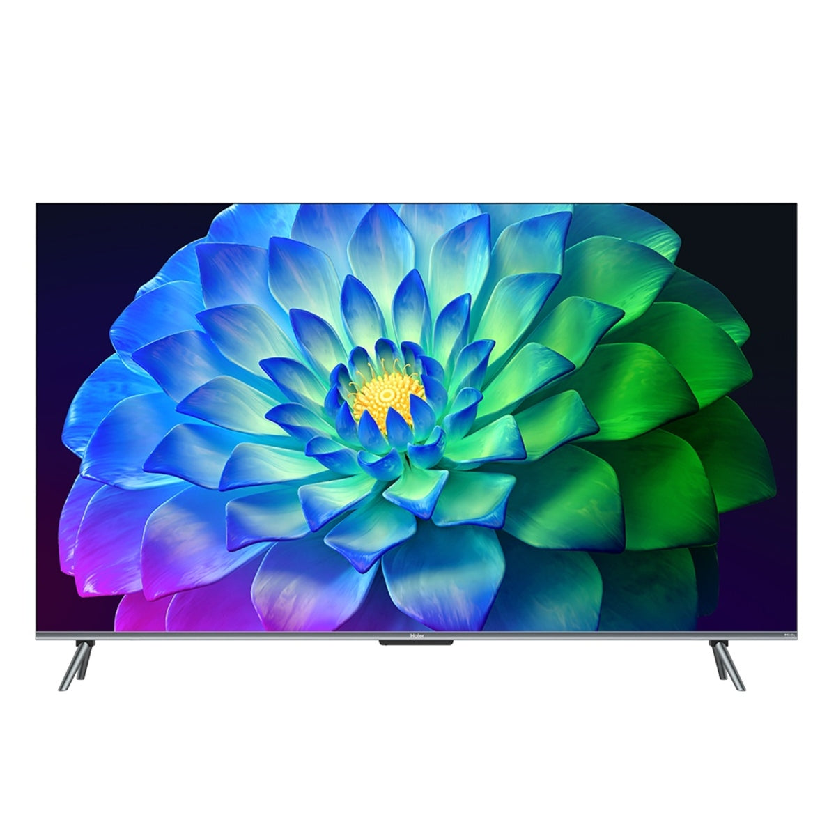 Pantalla Smart TV Haier Modelo H65P752UX - vista frontal encendida