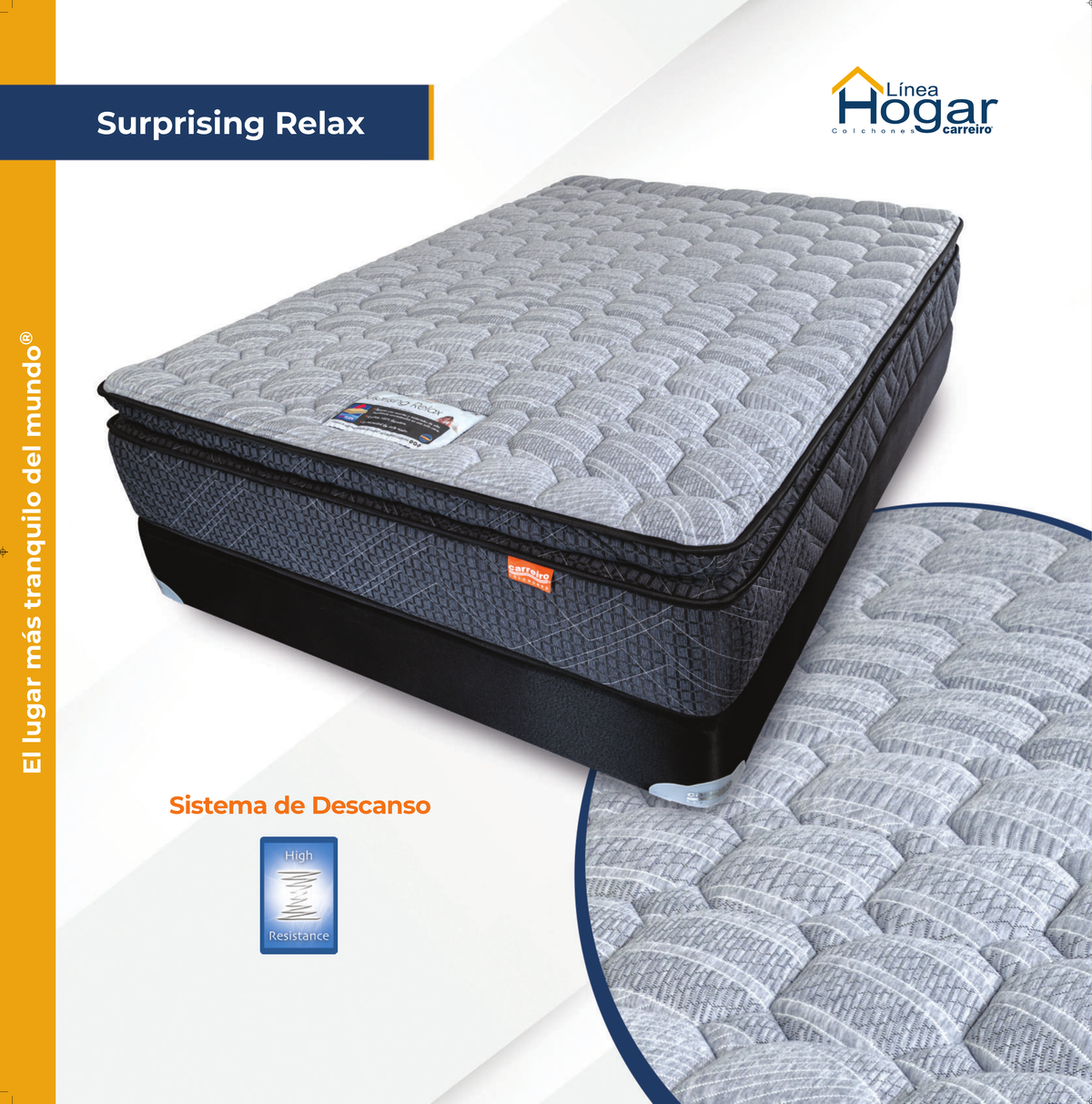 Colchón Carreiro Modelo Surprising Relax Individual - modelo oficial Carreiro 2025