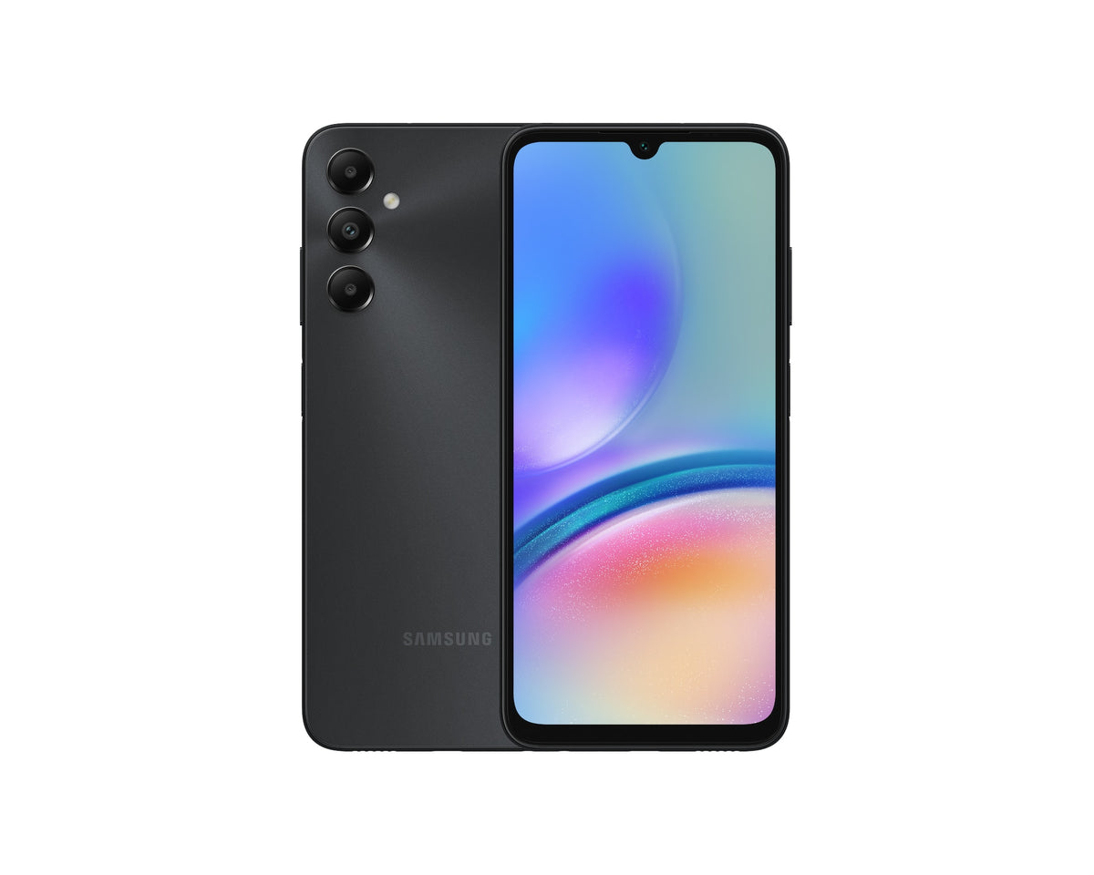 Celular Samsung Galaxy A05s, vista principal oficial; color negro de referencia