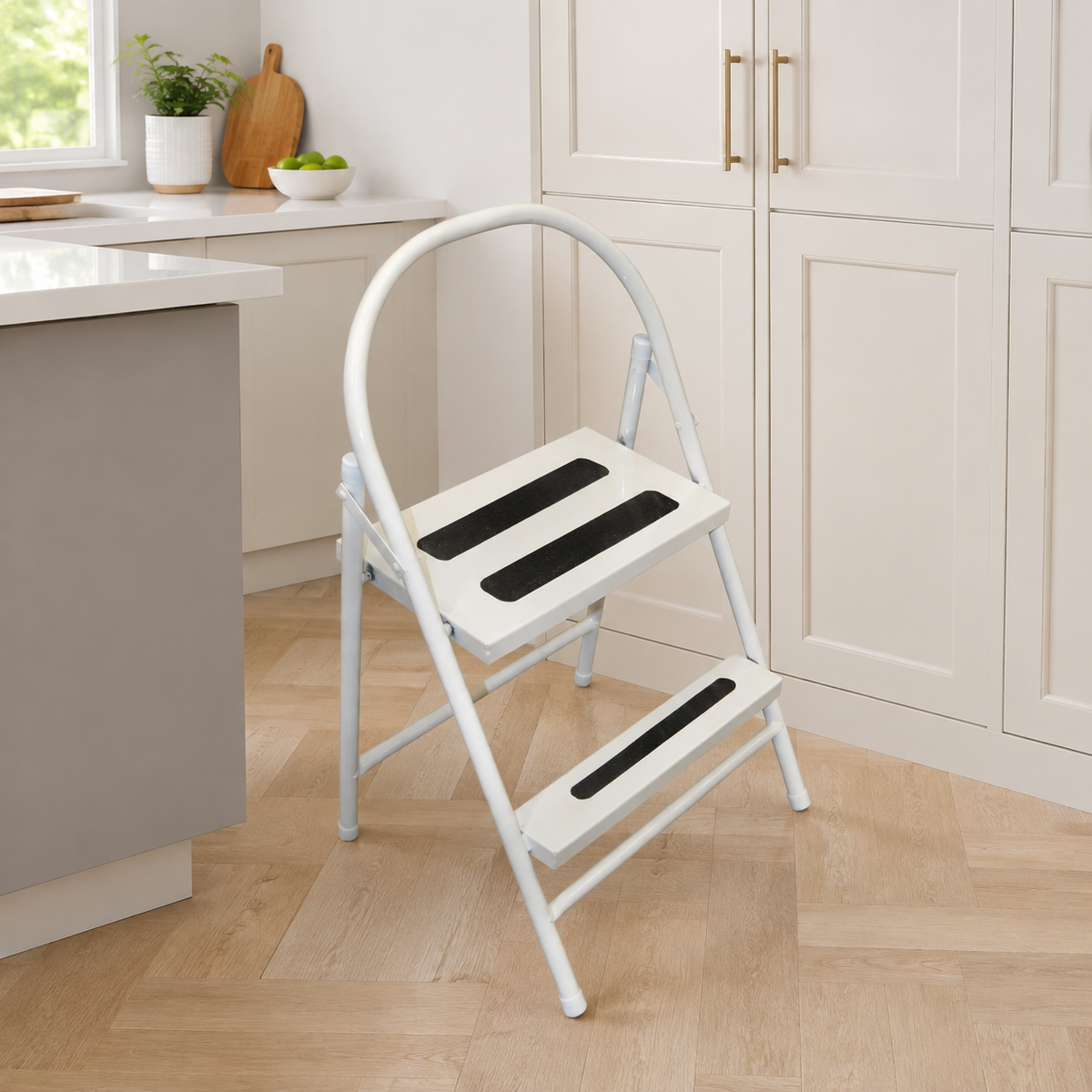 Escalera Modelo Hogar Blanca - portada ambientada