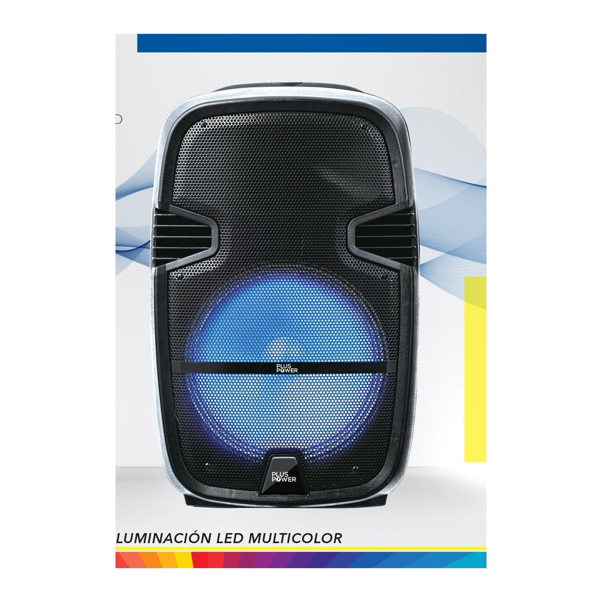Bafle Amplificado Plus Power Modelo PP-BAF152 - vista frontal exacta