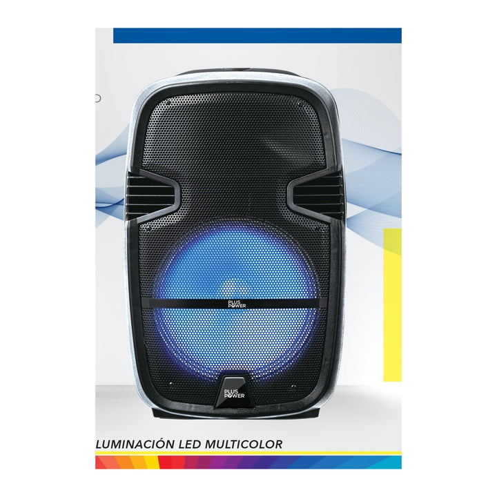 Bafle Amplificado Plus Power Modelo PP-BAF152 - vista frontal exacta