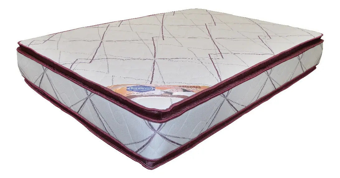 Colchón San Gal Modelo Amberes Doble Colchoneta Queen Size - producto exacto sobre fondo blanco