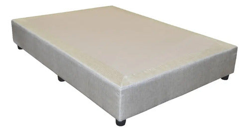 Base para Cama Modelo Plus Queen Size Tela - producto exacto sobre fondo blanco