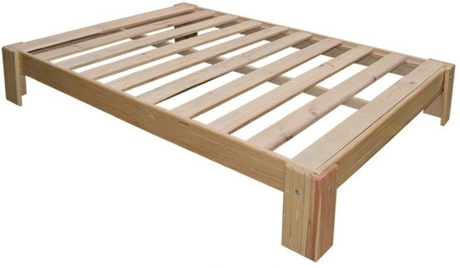 Base para Cama Modelo Egipcia Matrimonial Natural - producto exacto sobre fondo blanco