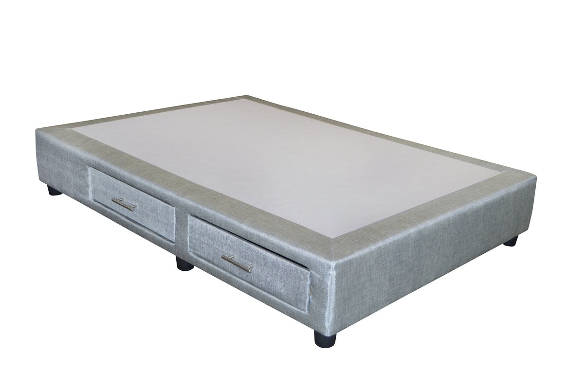 Base para Cama Modelo Plus Cajones King Size Tela - producto exacto sobre fondo blanco