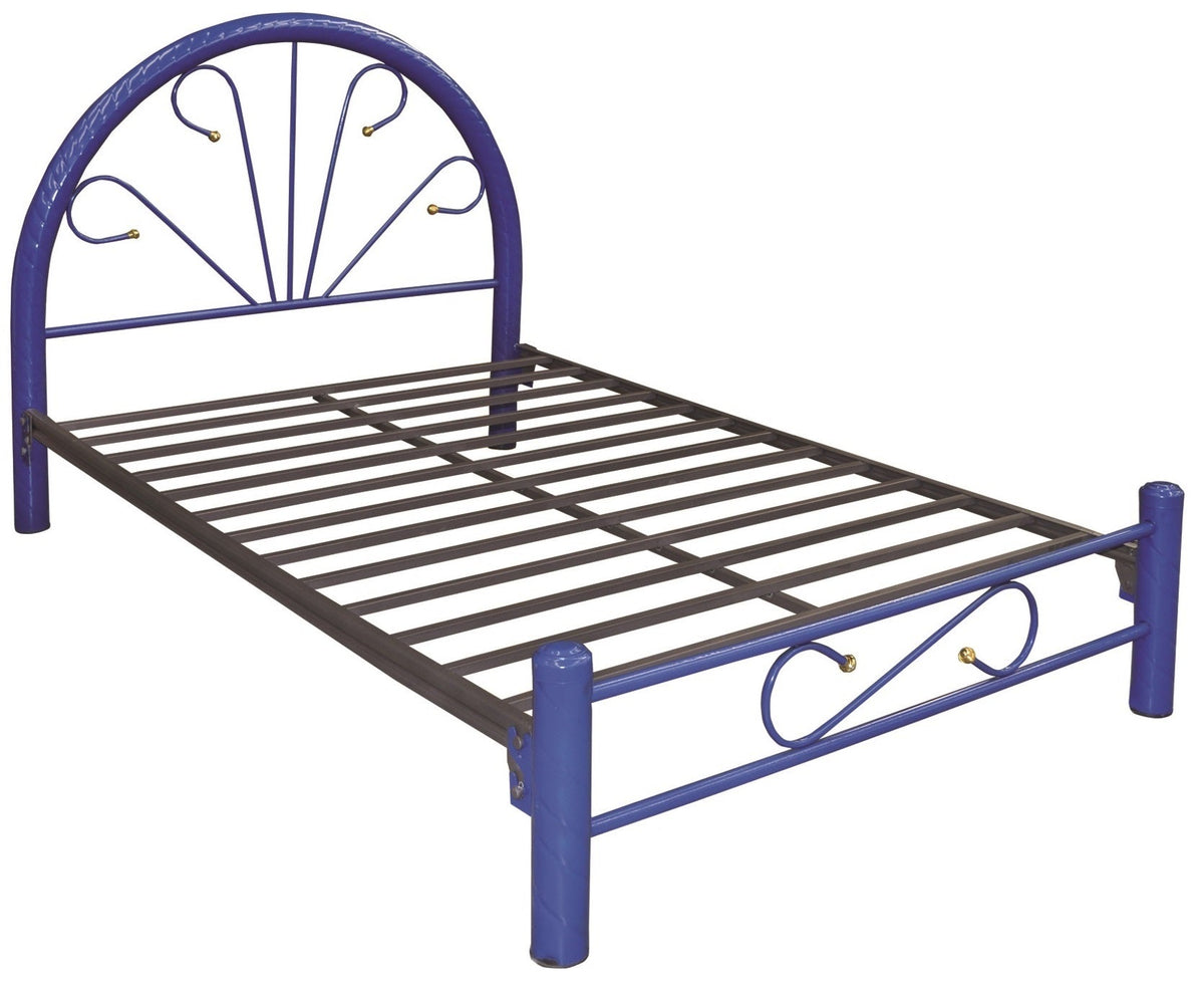 Cama Modelo Esmaltada Individual Azul - product clean cover fallback