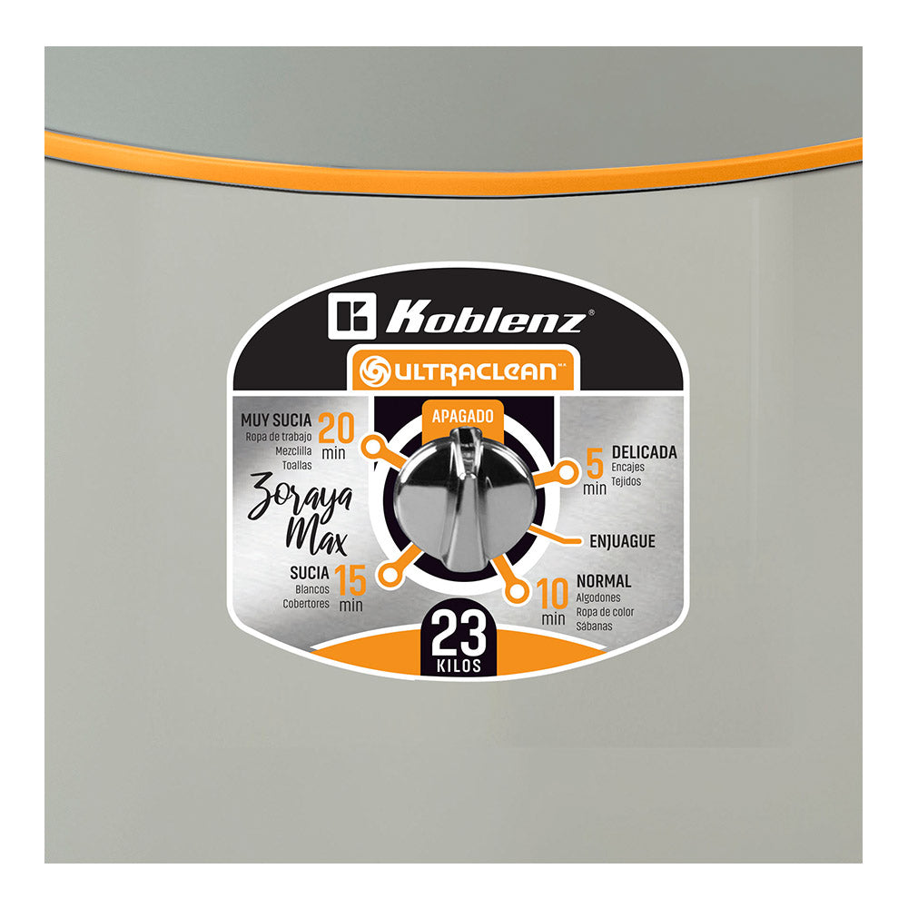 Lavadora Manual Koblenz Modelo LR-2313P Zoraya Max - detalle del temporizador