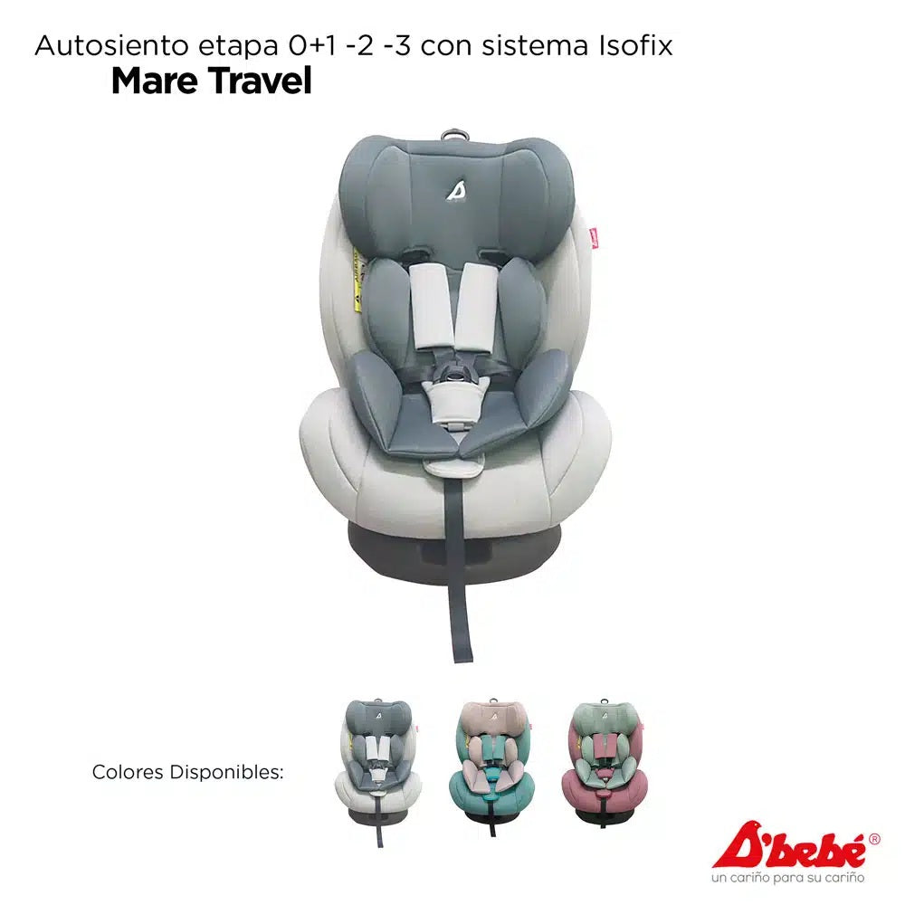 Autoasiento D'bebe Modelo Mare Travel Gris - presentación oficial