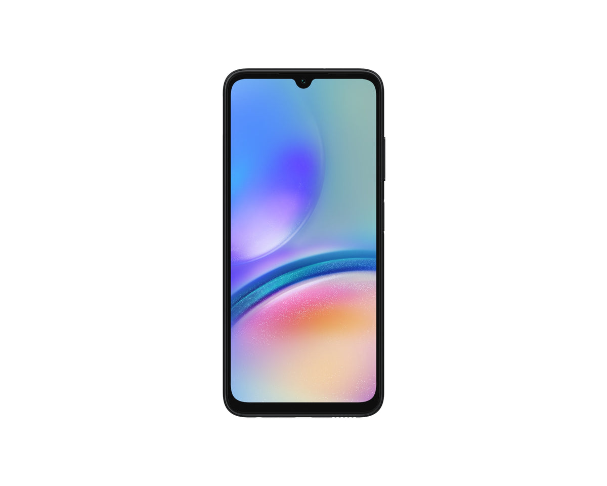 Celular Samsung Galaxy A05s, vista oficial 2; color negro de referencia