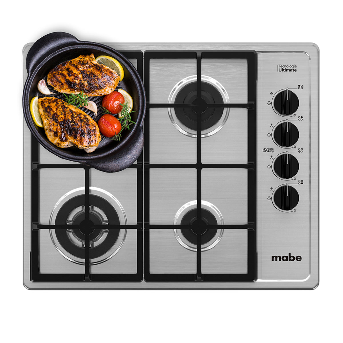 Parrilla de Gas Mabe Modelo Pmi6055pf0 - vista frontal
