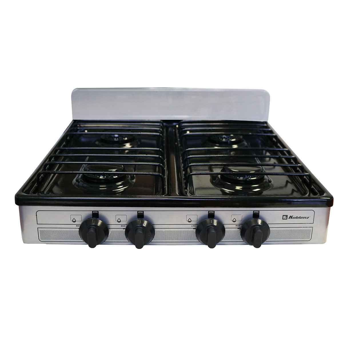 Parrilla Económica Koblenz Modelo PSK400S VICTORIA - vista superior de cubierta y quemadores