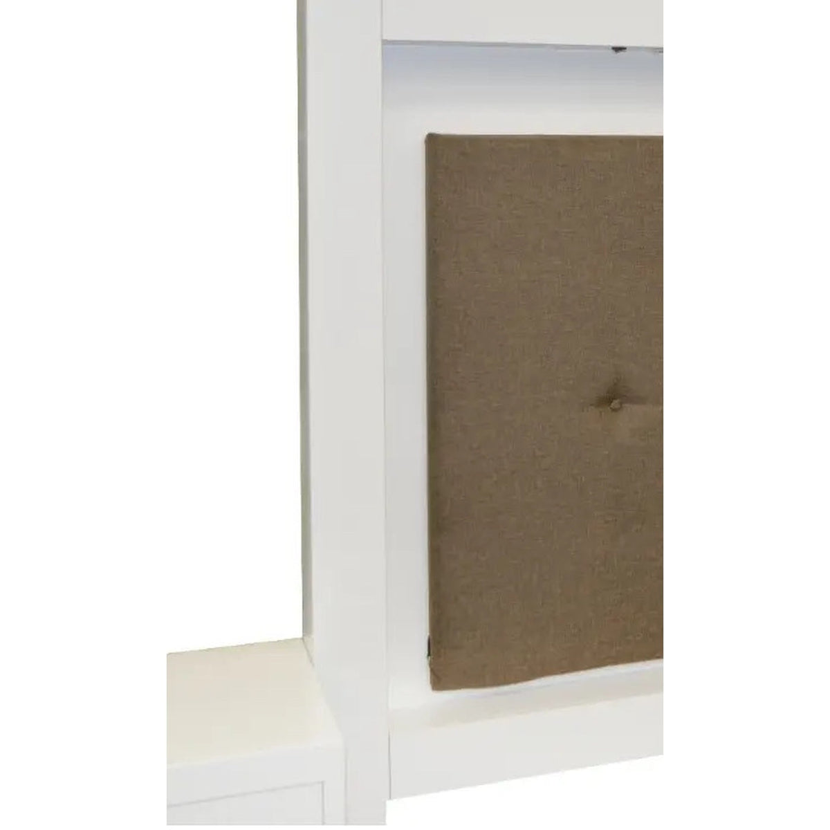 Cabecera Modelo Chiapas King Size Blanca - detalle del marco