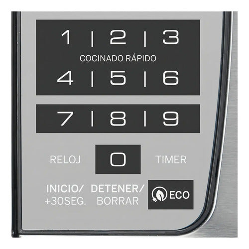 Horno de Microondas General Electric Modelo MGE14XEJG - detalle de controles