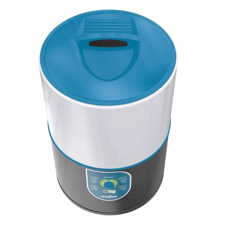Lavadora Manual Mabe Modelo LRM16A - vista superior con tapa