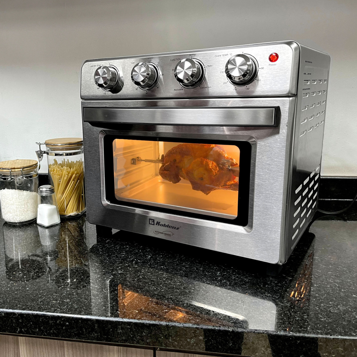 Horno/freidora Koblenz Modelo Hfkm-1400 In - vista oficial del producto