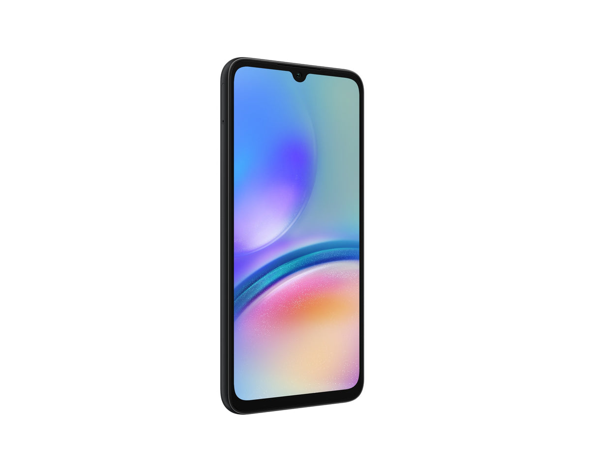 Celular Samsung Galaxy A05s, vista oficial 3; color negro de referencia