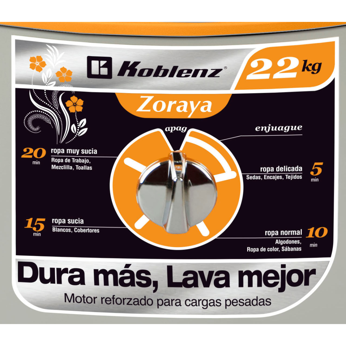 Lavadora Manual Koblenz Modelo Lr-2213p Zoraya - vista oficial del producto