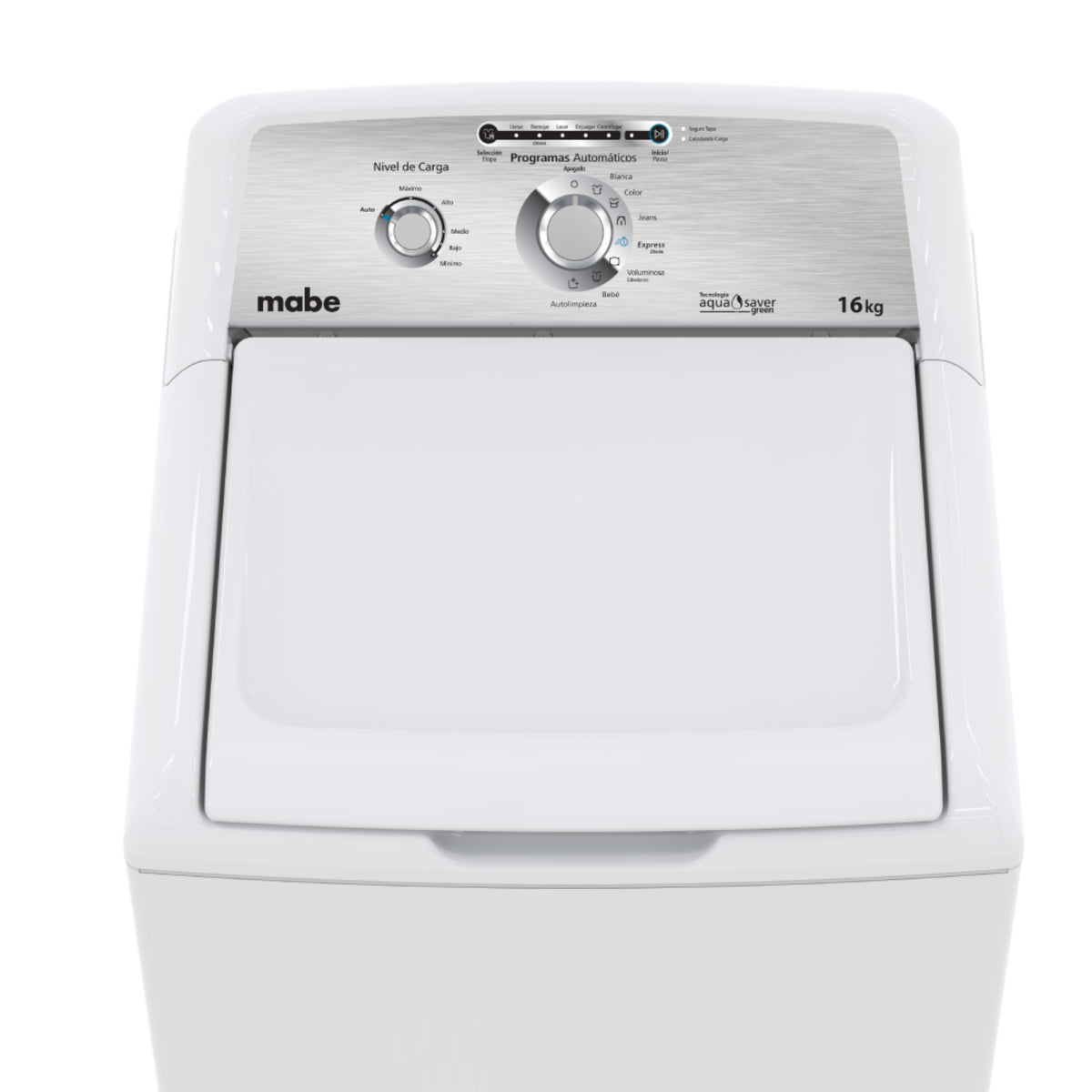 Lavadora Automática Mabe Modelo Lma76112cbab0 - vista oficial del producto