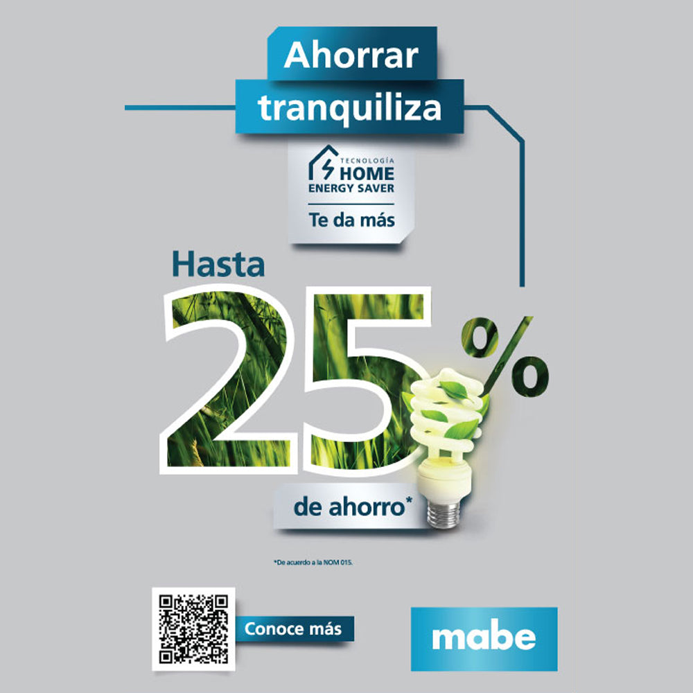 Refrigerador Mabe Modelo MSM480LKLSS0, tecnología Home Energy Saver
