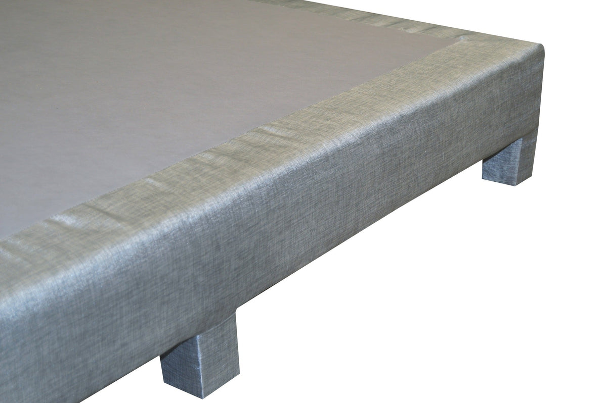 Base para Cama Modelo Roca Queen Size Tela - detalle del producto sobre fondo blanco