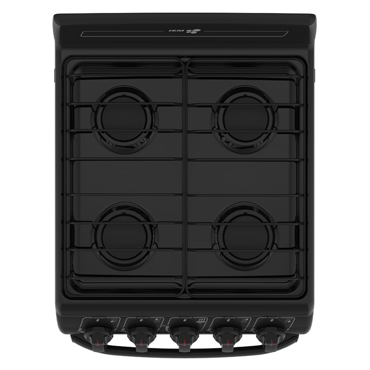 Estufa IEM Modelo EI5020BAPN1 - detalle de parrillas y quemadores