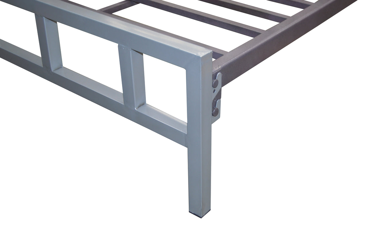 Cama Modelo Berlina Individual Gris - detail joint