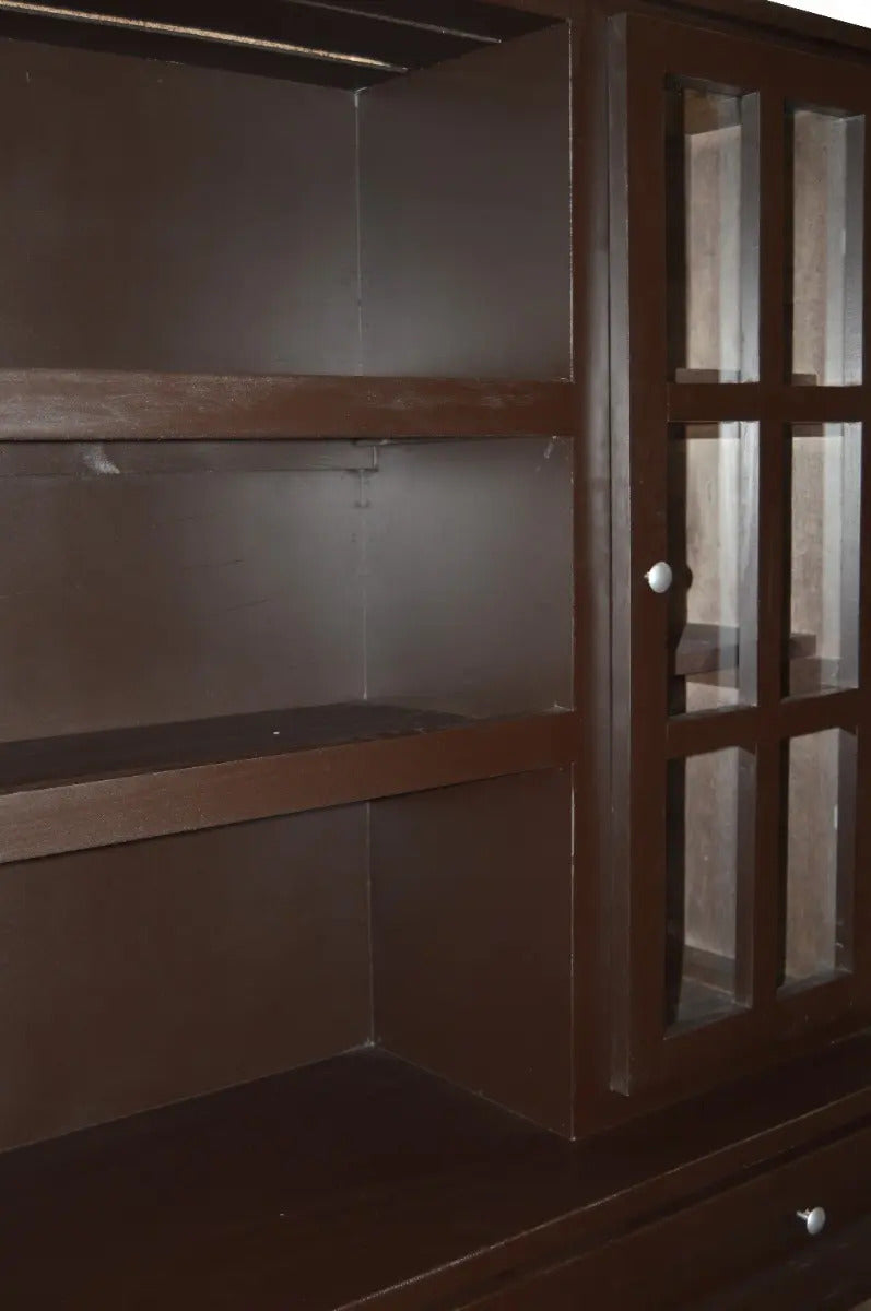 Vitrina Modelo Guam Chocolate - detalle interior