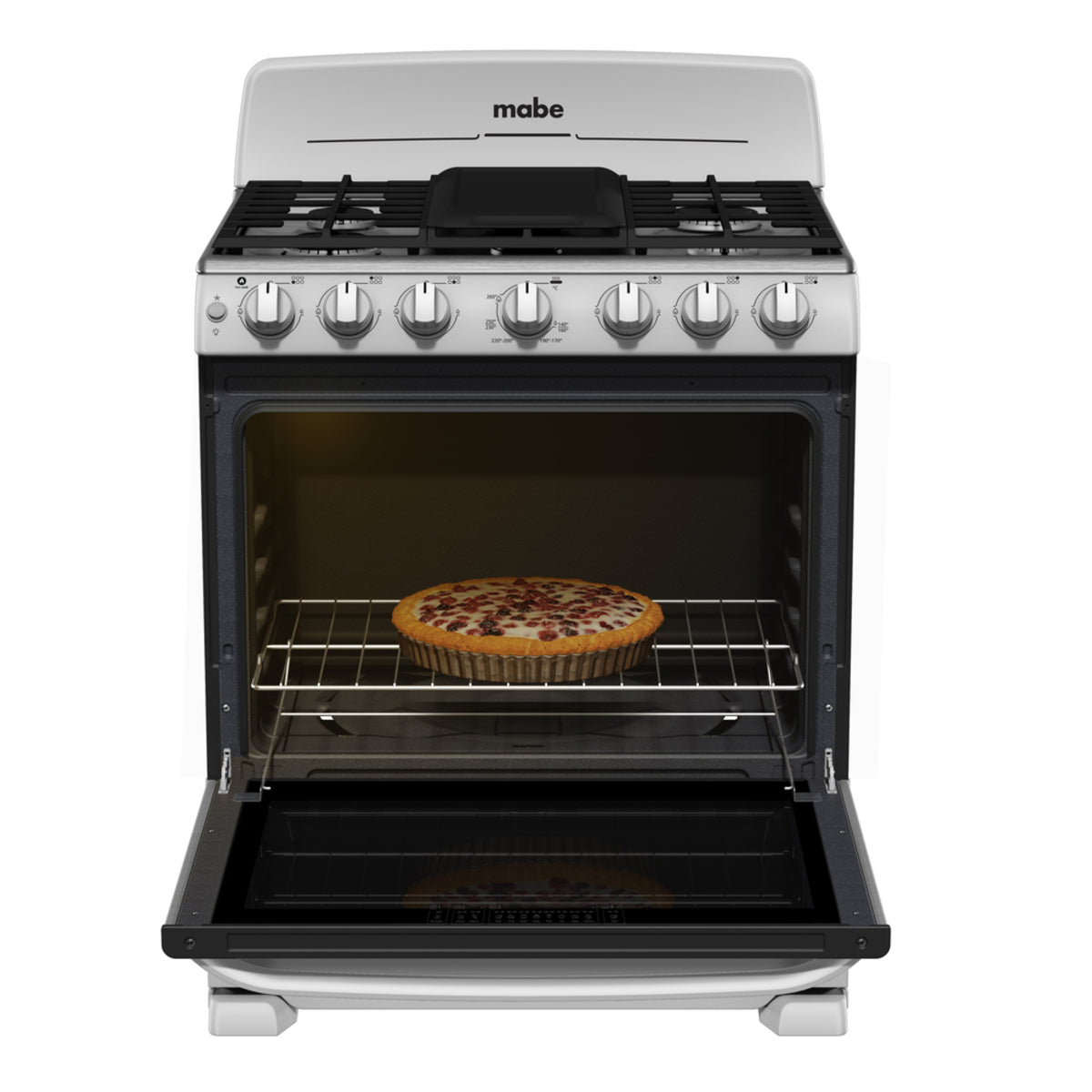 Estufa Mabe Modelo Em7659bfis3 - interior abierto del producto
