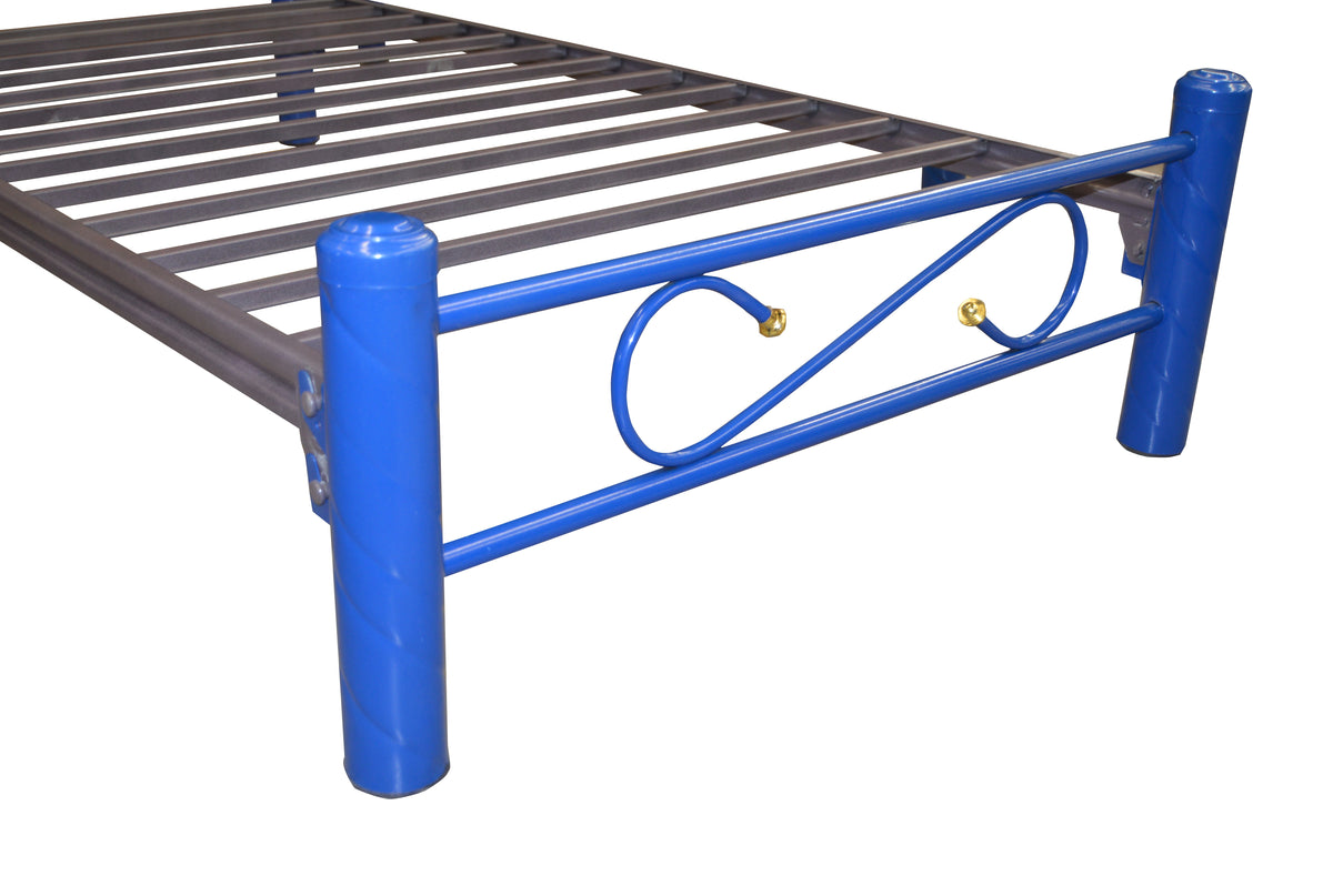 Cama Modelo Esmaltada Individual Azul - detail frame