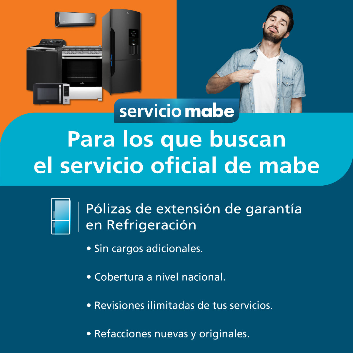 Refrigerador Mabe Modelo RMF0411YMXB1 - imagen oficial del producto