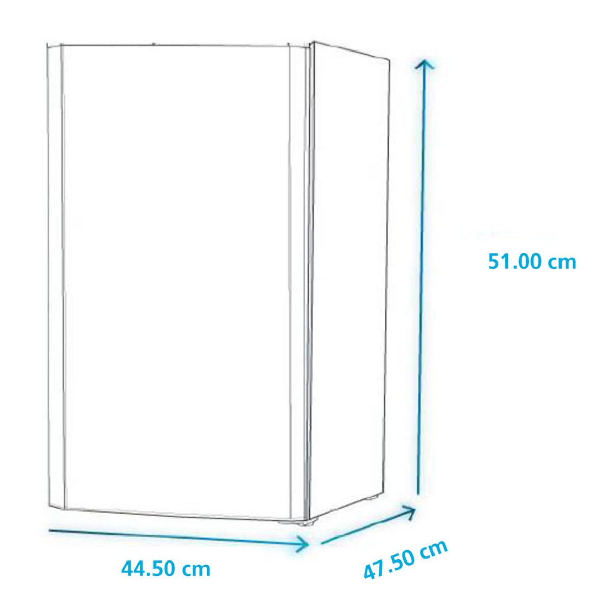 Refrigerador Mabe Modelo RMF0260XMXB4 - medidas aproximadas
