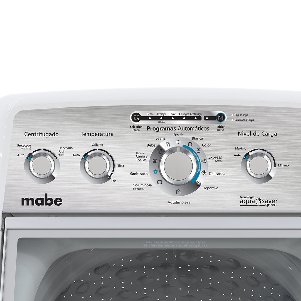 Lavadora Automática Mabe Modelo Lma70214vbab0 - panel de control