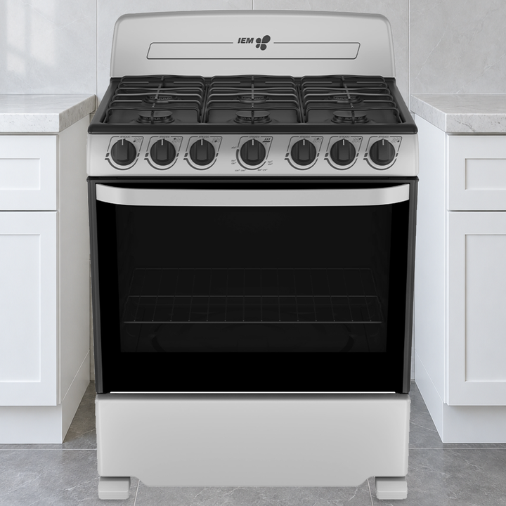 Estufa IEM EI3020BAPS1 en cocina ilustrativa; mobiliario y entorno no incluidos.