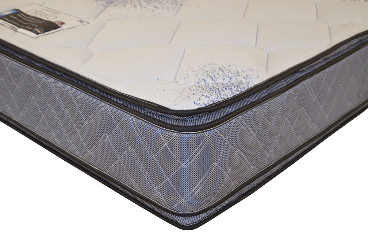 Colchon Carreiro Drako - detalle de costuras y lateral - LM00621DRAMAT