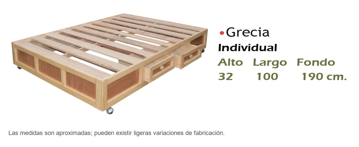Medidas aproximadas y materiales del producto