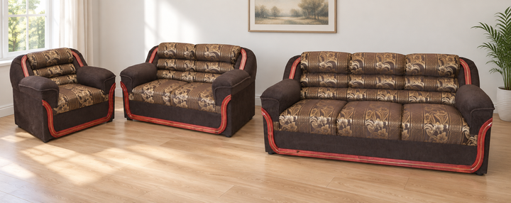 Sala Marcopolo ambientada: sillon, love seat y sofa
